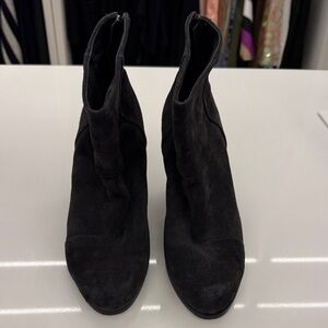 rag & bone Black Suede Ankle Booties